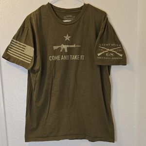 Grunt Style Olive Green "Come And Take It" Short Sleeve Tee
